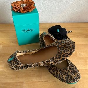 EEUC Leopard Print Tieks Size 11